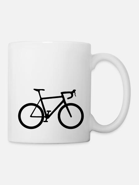 Rennrad - Tasse - Weiß