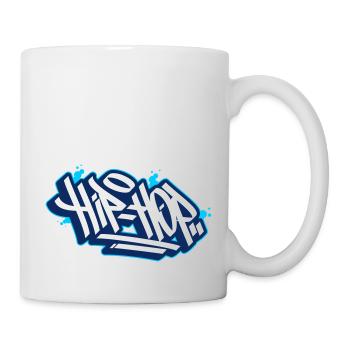 Hip Hop Shirt - Make music - Tasse - Weiß - Rechts