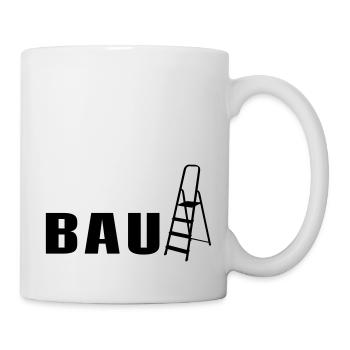 Bauleiter lustiges Baushirt Baustelle Bauherr - Tasse - Weiß - Rechts