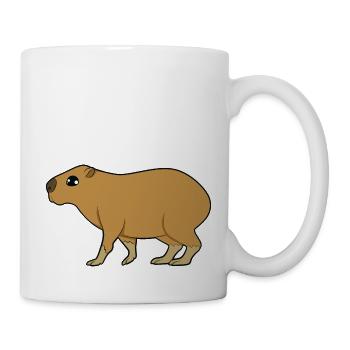 Capybara - Tasse - Weiß - Rechts
