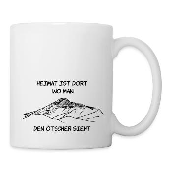 Heimat, Ötscher, Ötscherland, Berg, Mostviertler - Tasse - Weiß - Rechts