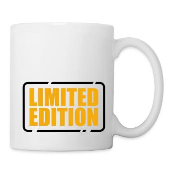 Limited Edition besonders einzigartig Unikat Juwel - Tasse - Weiß - Rechts