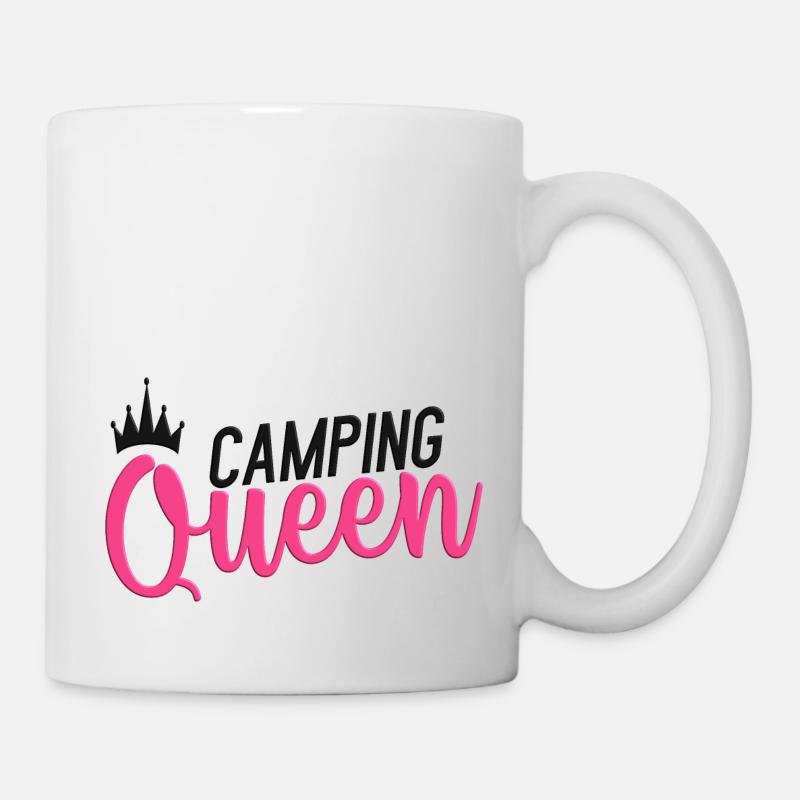 Camping Queen - Tasse - Weiß