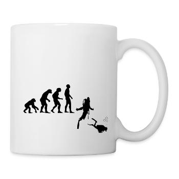 Diving Dive tauchen - Tasse - Weiß - Rechts
