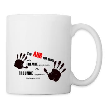 Als Fremde gekommen, als Freunde gegangen - Tasse - Weiß - Rechts