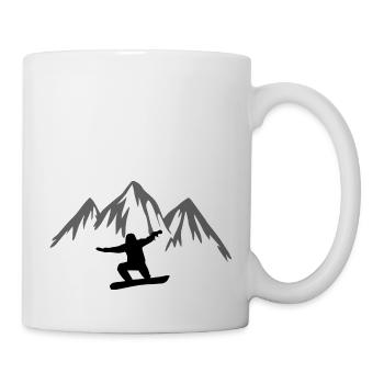 Snowboard Snowboarder - Mug blanc - blanc - Droite