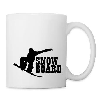 Snowboard Snowboarder - Tasse - Weiß - Rechts