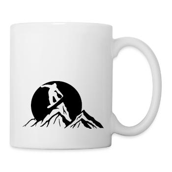 Snowboard Snowboarder - Mug blanc - blanc - Droite