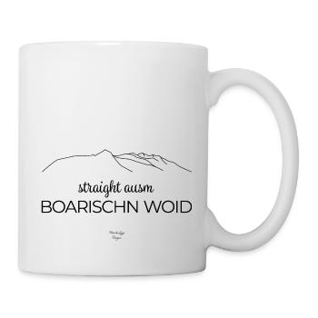 Straight ausm boarischn Woid - Tasse - Weiß - Rechts