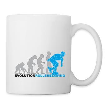 evolution rollerblading, Inline Skates, skaten - Tasse - Weiß - Rechts
