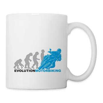 evolution motorbiking, motorcycle, motorcycling - Mug - white - Right