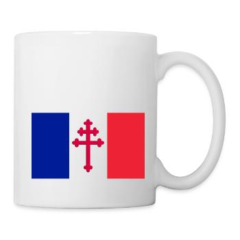 French flag Lorraine - Mug - white - Right
