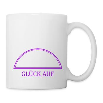 Schwibbogen Glück auf - Tasse - Weiß - Rechts