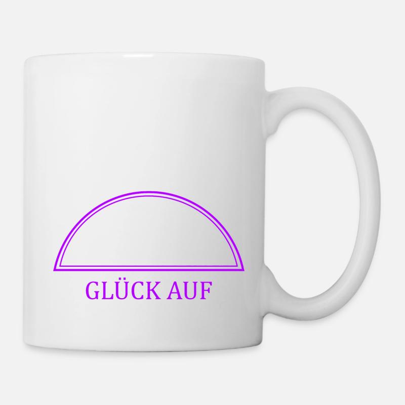 Schwibbogen Glück auf - Tasse - Weiß
