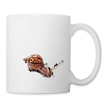 snail with dots - Mug - white - Right