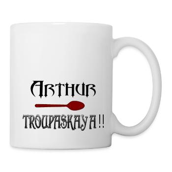 Arthur, Cuillère, TROUPASKAï A - Mug blanc - blanc - Droite