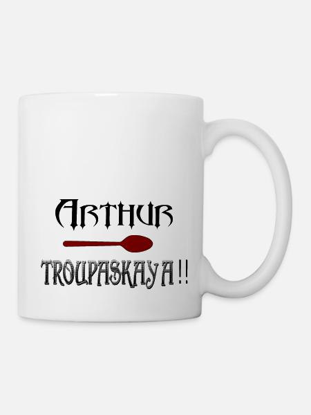 Arthur, Cuillère, TROUPASKAï A - Mug blanc - blanc