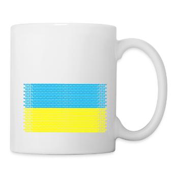 heart ukraine love kiev crimean flag valentin ukrain - Mug - white - Right