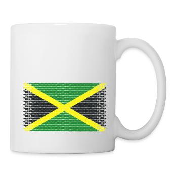 heart jamaica jamaica rasta jamaican flavour ragga - Mug - white - Right