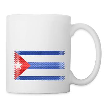 coeur amour cuba cuban drapeau cubain style cubain - Mug blanc - blanc - Droite