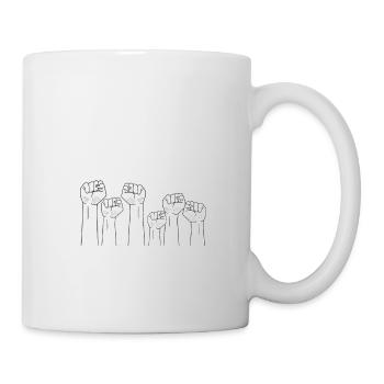 nous ne sommes pas seuls BLM - Mug blanc - blanc - Droite