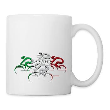 Radsportler Herzschlag Radfahren BMX Radsport Berg - Tasse - Weiß - Rechts