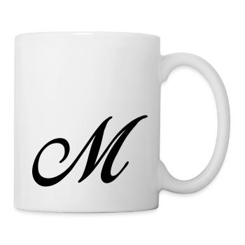 M - Tasse - Weiß - Rechts