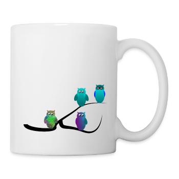 Eule - Tasse - Weiß - Rechts