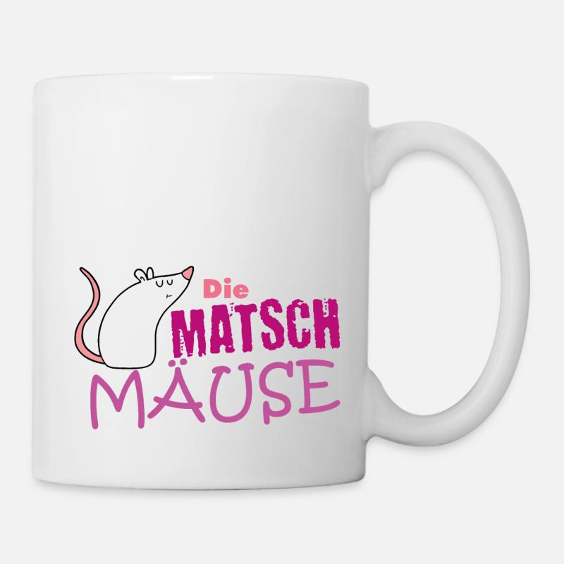 Muddy run shirt mud Matsch Lauf Maus Team obstacle - Tasse - Weiß