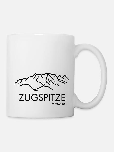 Zugspitze - Tasse - Weiß