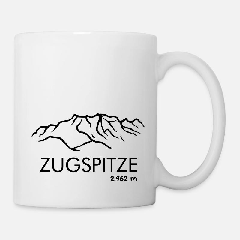 Zugspitze - Tasse - Weiß