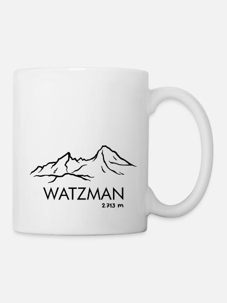 Watzmann - Tasse - Weiß