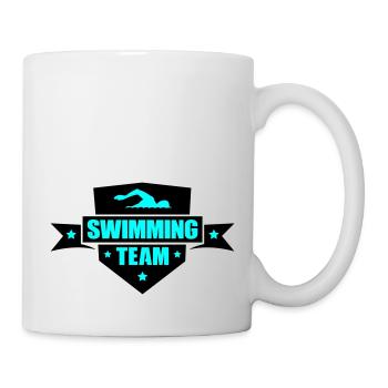 Équipe de natation - Mug blanc - blanc - Droite