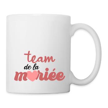 team de la mariée evjf future mariée mariage fille - Mug blanc - blanc - Droite