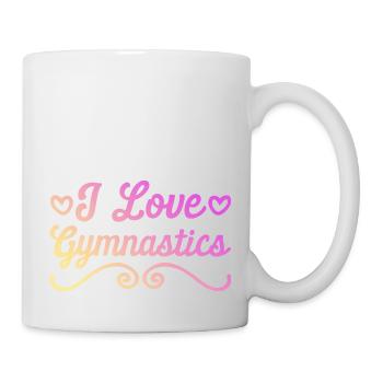 Ich liebe Gymnastik - Tasse - Weiß - Rechts