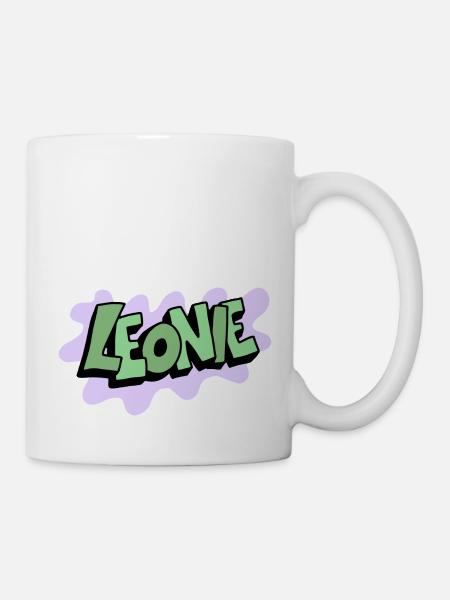 Grafitti Name Leonie - Tasse - Weiß