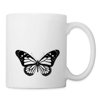 Papillon, papillon, idée cadeau - Mug blanc - blanc - Droite