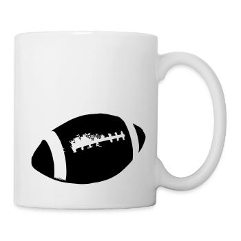 Amerikanischer Football amerikanisch Vektor Stolz - Tasse - Weiß - Rechts