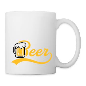 Bière Jug - Mug blanc - blanc - Droite