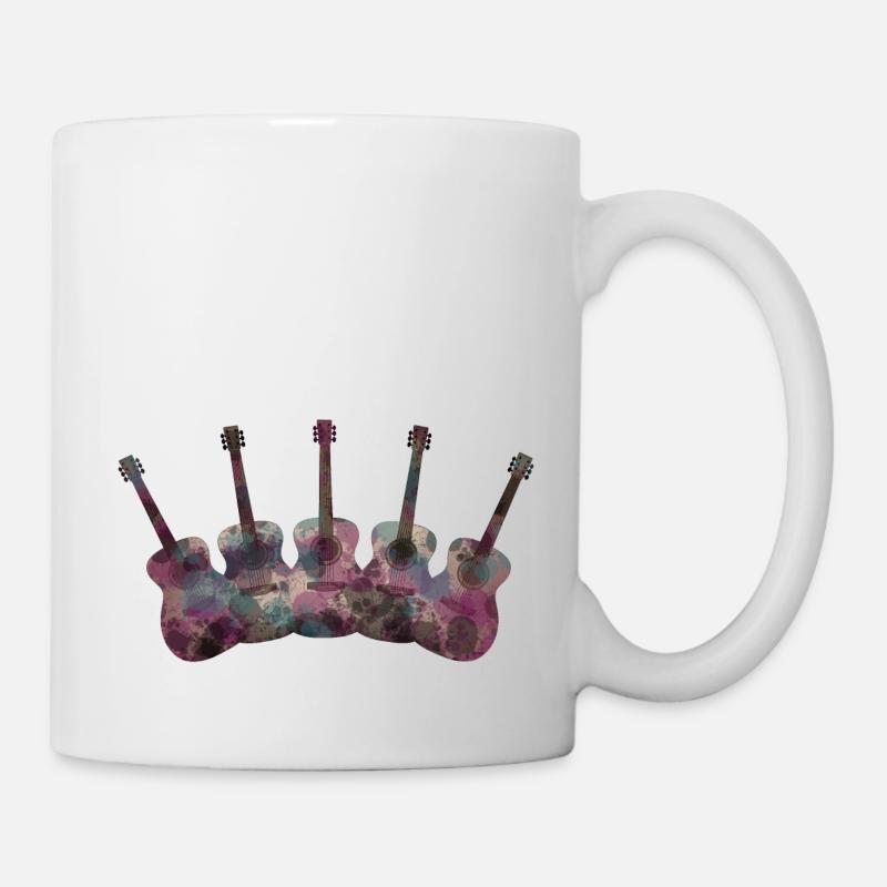 Gitarren - Tasse - Weiß