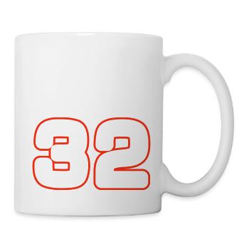 32 number symbol - Mug - white - Right