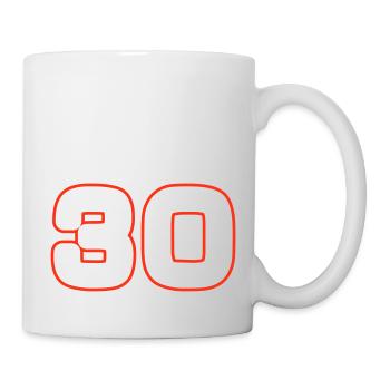 Symbole de 30 chiffres - Mug blanc - blanc - Droite