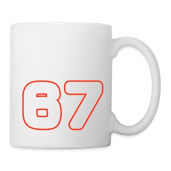 67 Zahl Symbol - Tasse - Weiß - Rechts