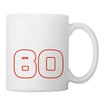 60 number symbol - Mug - white - Right