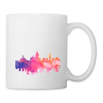 Valence Espagne Ville Skyline Splash Vacances colorées - Mug blanc - blanc - Droite