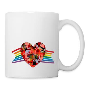 Herz - Tasse - Weiß - Rechts