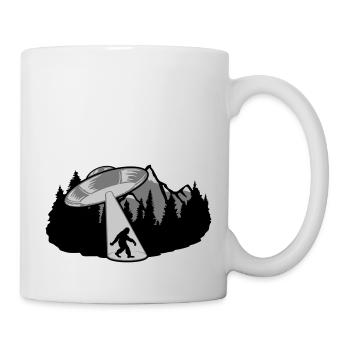 Bigfoot Entführung UFO Mystery - Tasse - Weiß - Rechts
