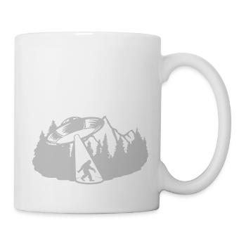Aliens Bigfoot Entführung UFO - Tasse - Weiß - Rechts