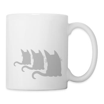 Crew 3 kleine Katzen - Tasse - Weiß - Rechts