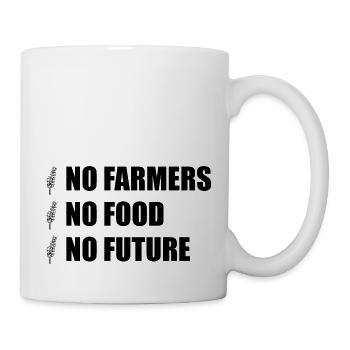 Farmer Demo Bauer No Farmers No Food No Future - Mug - white - Right